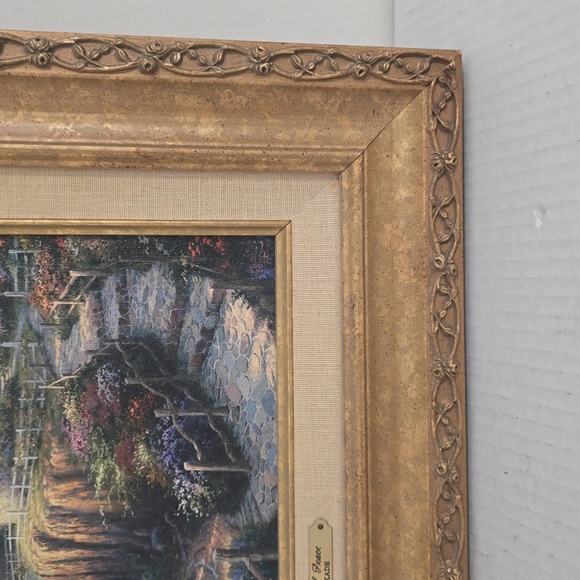 Signed Thomas Kinkade The Light of Peace Canvas With Certificate of Authenticity - Picture 5 of 17